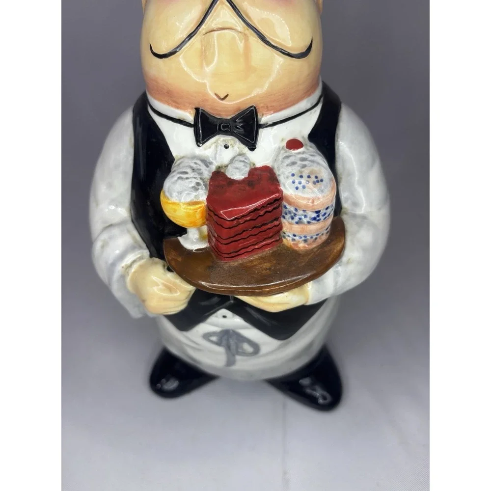 Vintage T. Flickinger Certified International Ceramic Butler Utensil Holder